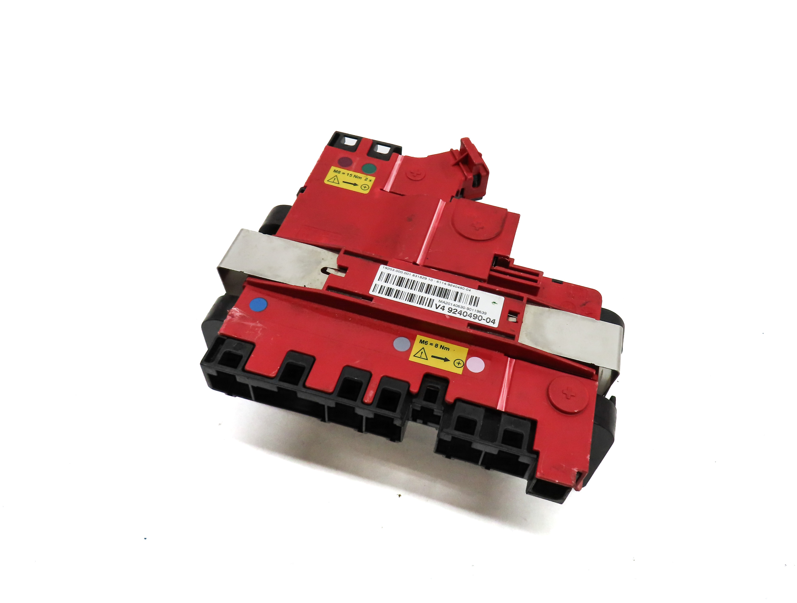 2015 BMW 740Li (F02) POSITIVE BATTERY TERMINAL JUNCTION PLATE — exact item pictured